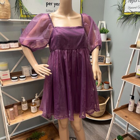 TCEC Dresses & Skirts - NWOT Women's TCEC Magenta Babydoll Dress